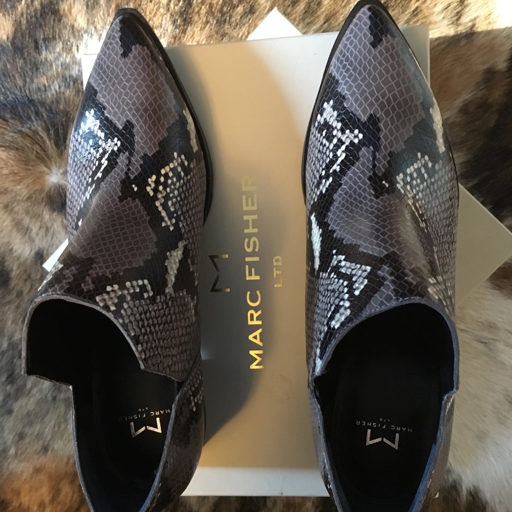 Brand new Marc Fisher LTD multi leather booties